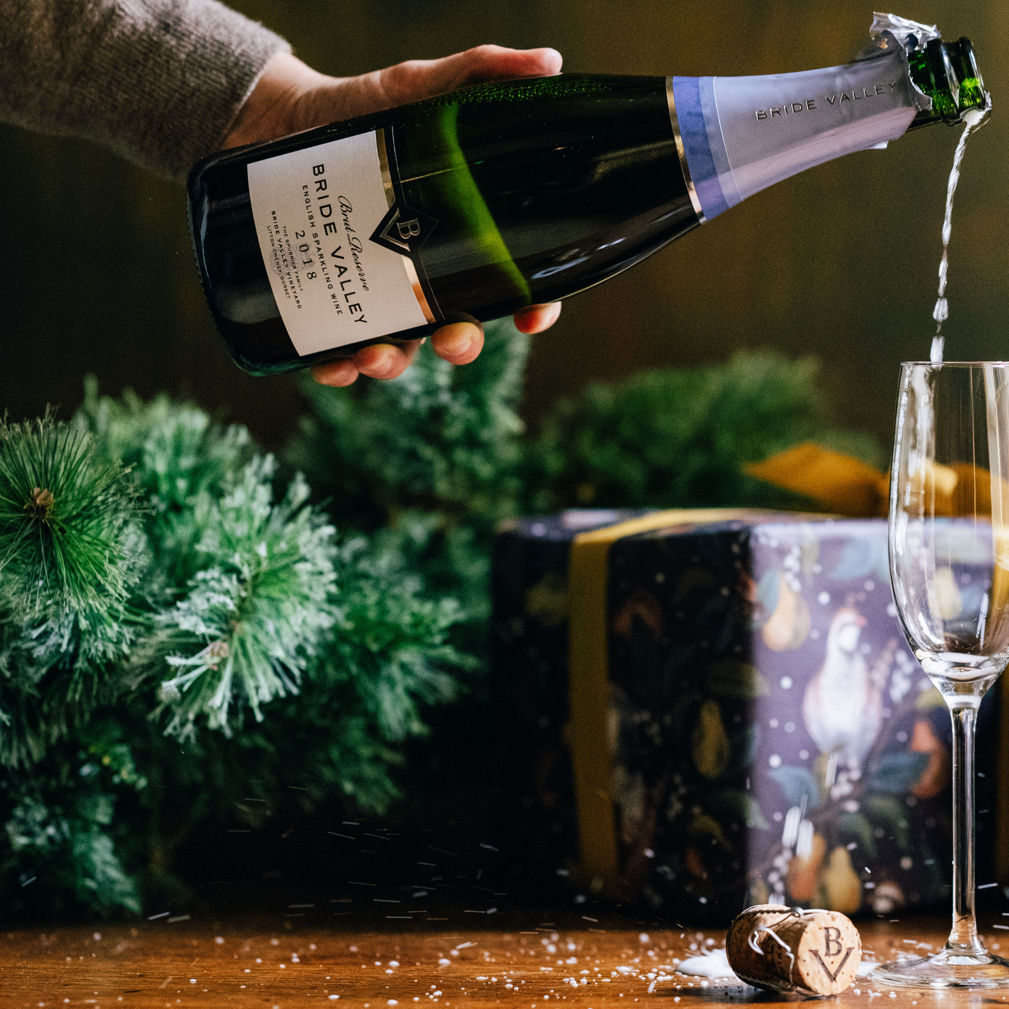 Bride Valley Brut Reserve 2018 & Black Gift Box