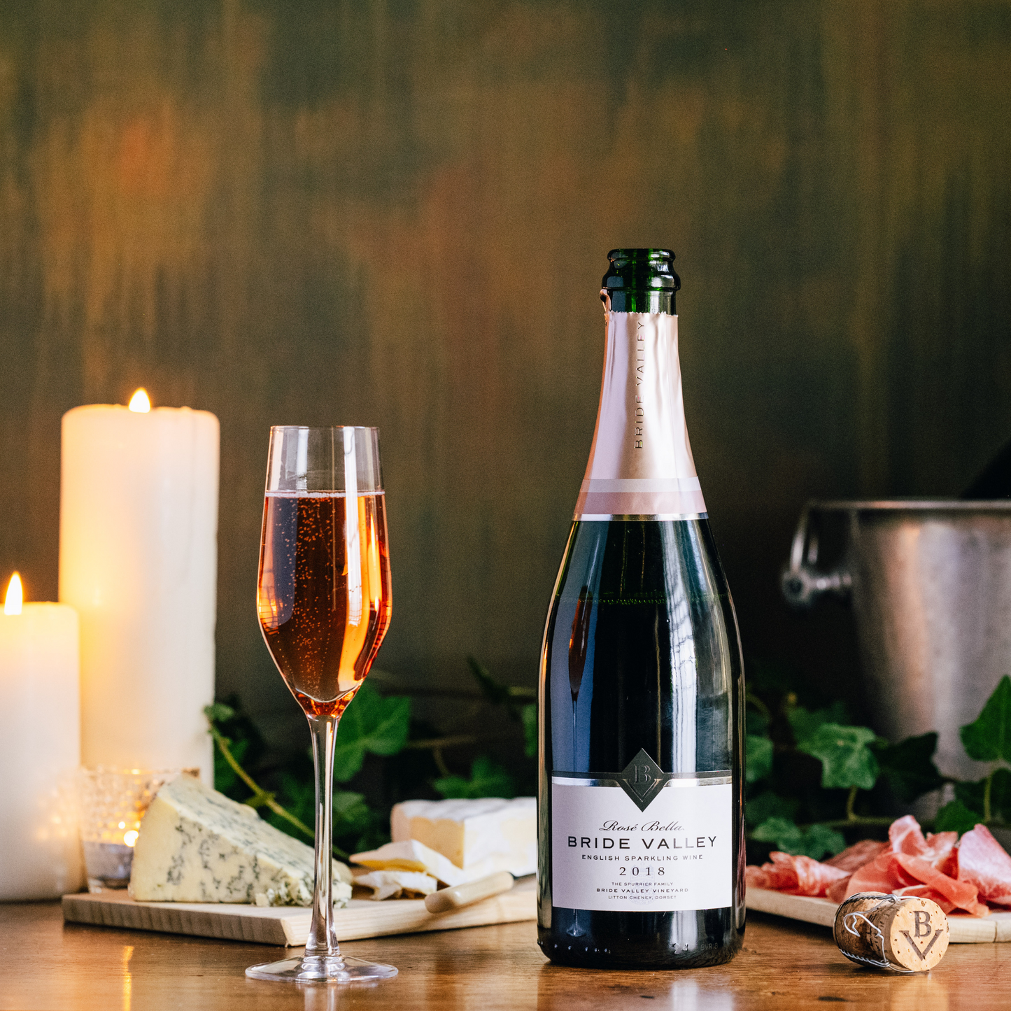Bride Valley Bella Rosé 2018 & Wooden Gift Box