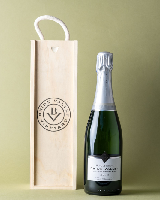 Bride Valley Blanc de Blancs 2018 & Wooden Gift Box