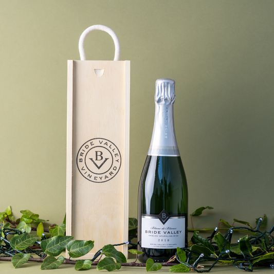 Bride Valley Blanc de Blancs 2018 & Wooden Gift Box